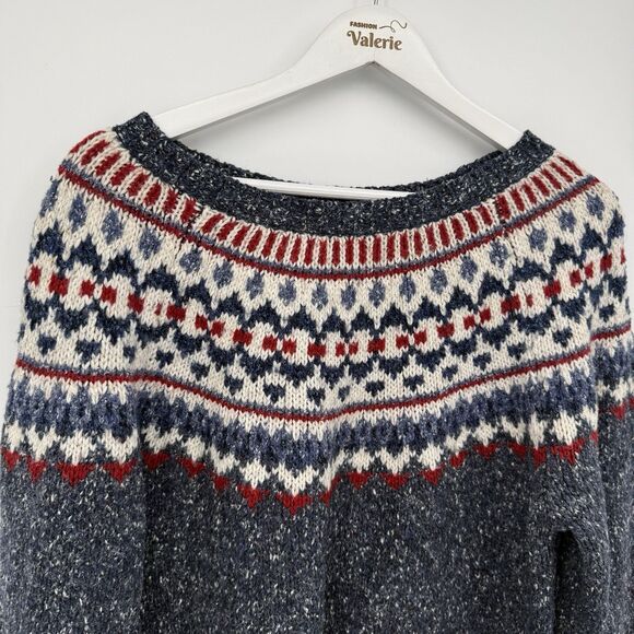 St. John’s Bay Fair Isle Acrylic Wool Blend Crewneck Knit Sweater Size XL - Picture 2 of 11